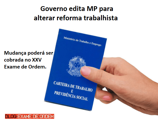 Governo edita MP para alterar reforma trabalhista