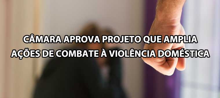 Cmara aprova projeto que amplia aes de combate  violncia domstica