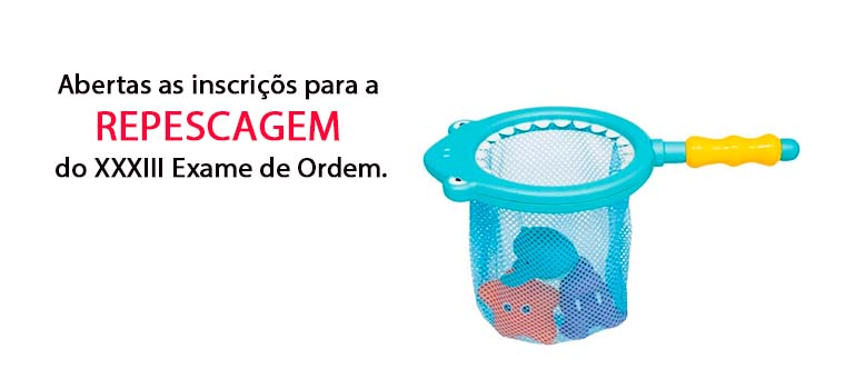 Abertas as inscries para a repescagem do XXXIII Exame de Ordem