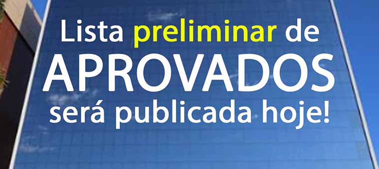 Hoje teremos a lista preliminar de aprovados na 1 fase do XXXIII Exame da OAB