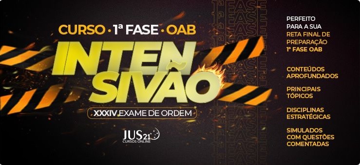 INTENSIVO Jus21: a preparao certa para a reta final da OAB!