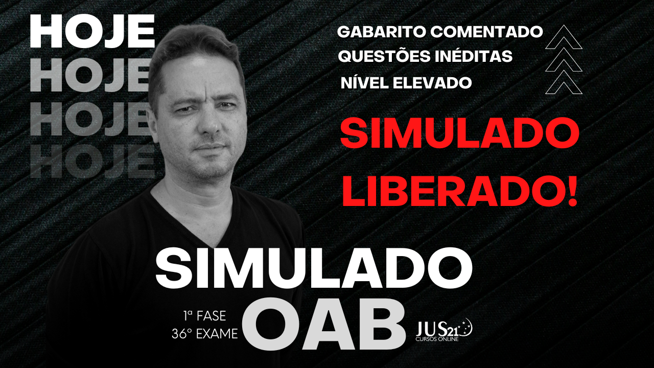 Liberado o 2 simulado para a prxima prova da OAB