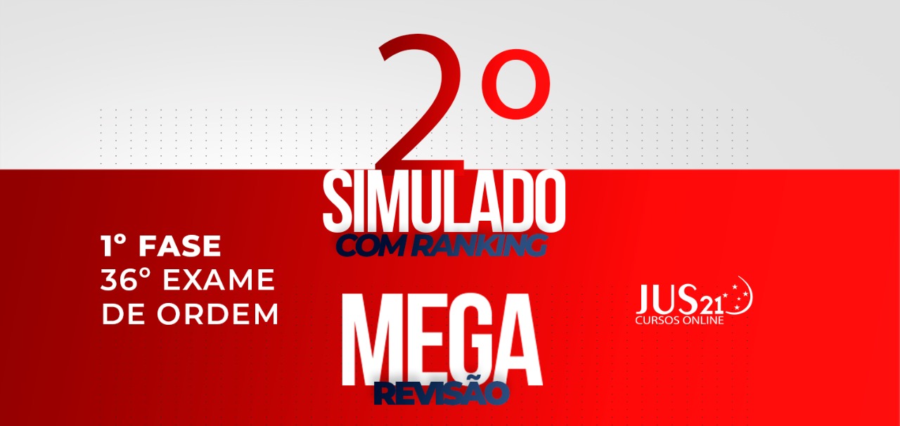 Amanh teremos o 2 simulado da MEGA REVISO!