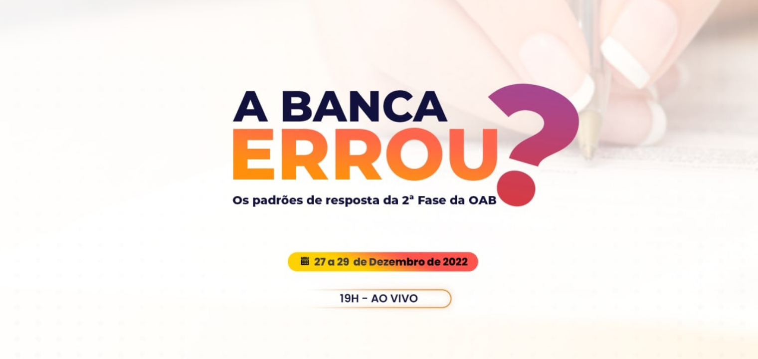 A banca errou? Anlise dos padres de resposta da 2 fase da OAB