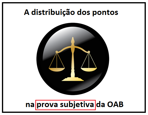 A distribuio dos pontos na prova subjetiva da OAB