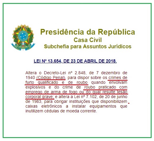 Publicada importante alterao no Cdigo Penal! Poder ser cobrada no XXVI Exame de Ordem