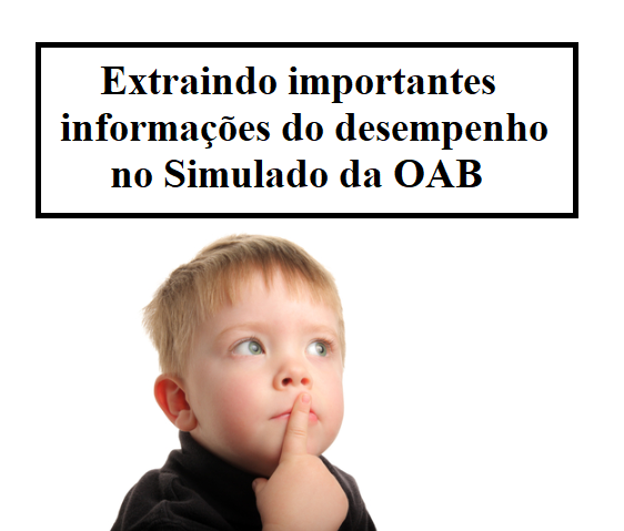 Extraindo importantes informações do desempenho no Simulado da OAB Extraindo importantes informações do desempenho no Simulado da OAB