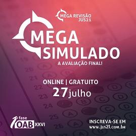 Hoje, 13h, teremos o MEGA Simulado Jus21! Hoje, 13h, teremos o MEGA Simulado Jus21!