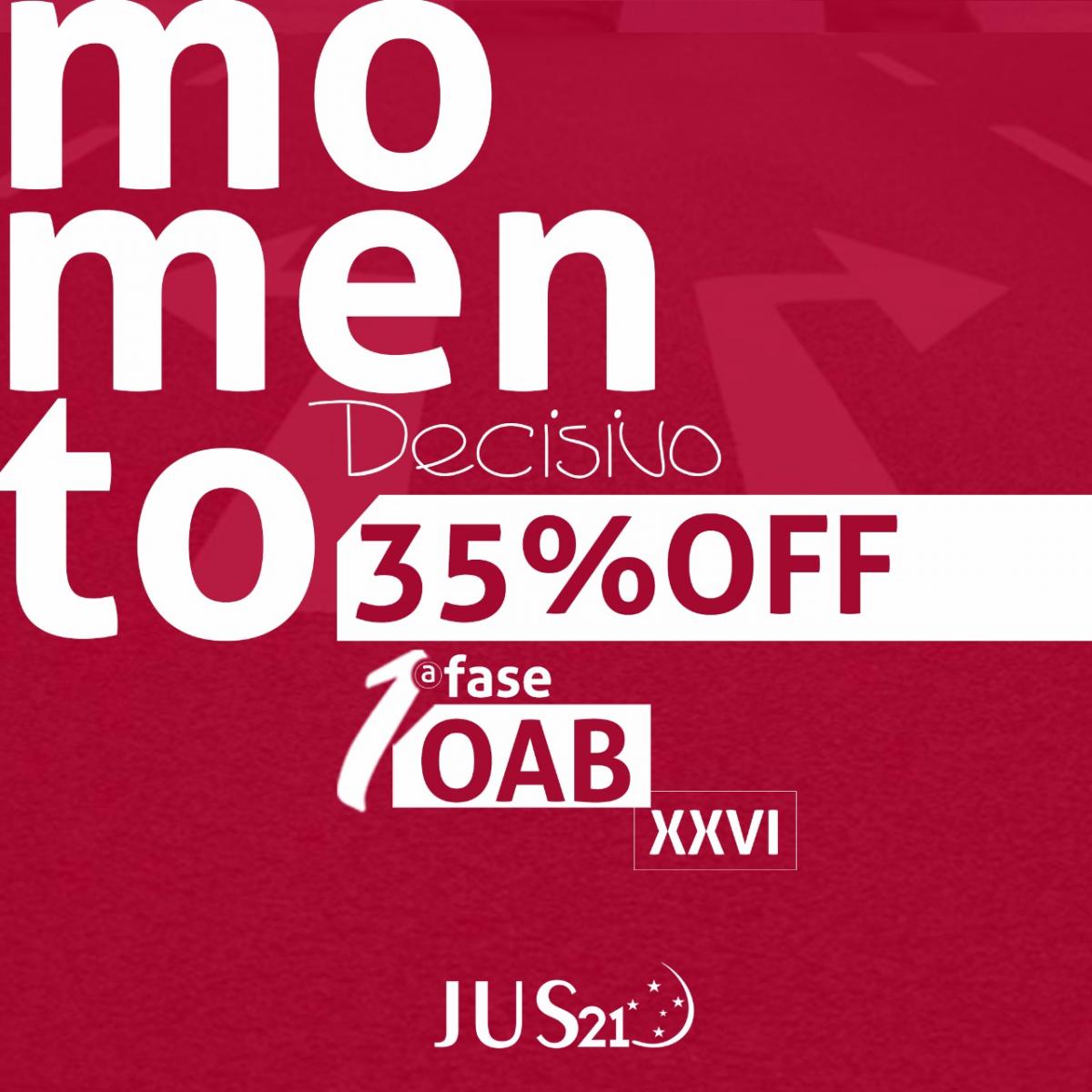 Promoção Momento Decisivo: a preparação para a OAB não pode mais esperar! Promoção Momento Decisivo: a preparação para a OAB não pode mais esperar!