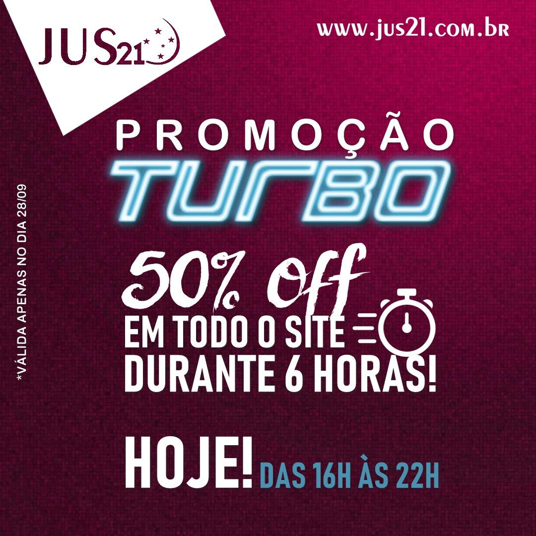 Promoção Turbo: 50% de desconto no Jus21 por apenas 6 horas! Promoção Turbo: 50% de desconto no Jus21 por apenas 6 horas!