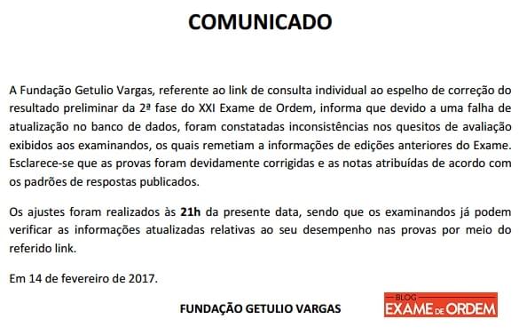 FGV confirma lista de aprovados e libera link de consulta individual