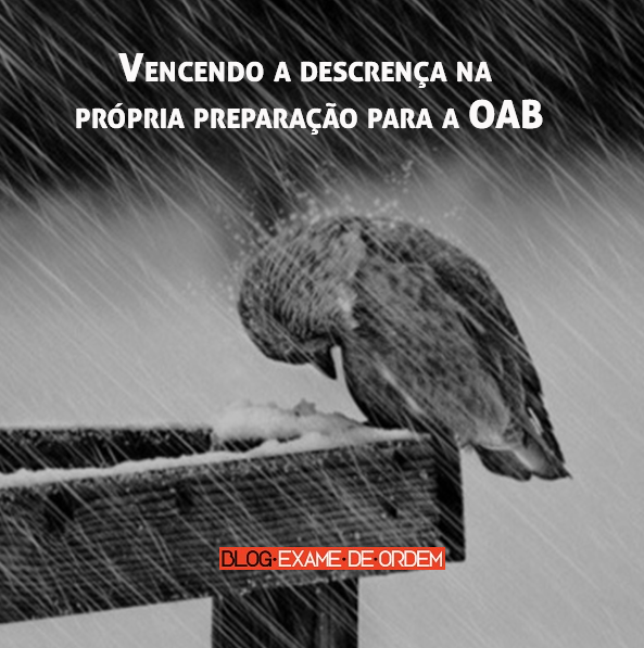Vencendo a descrença na própria preparação para a OAB Vencendo a descrença na própria preparação para a OAB