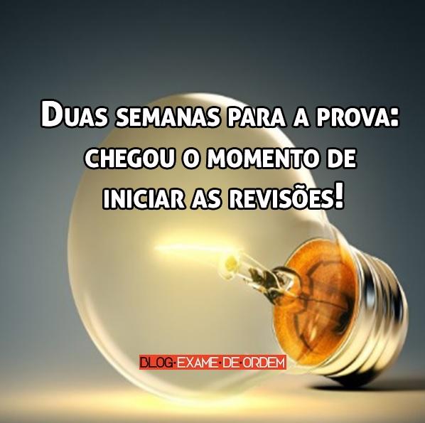 Duas semanas para a prova: chegou o momento de iniciar as revisões! Duas semanas para a prova: chegou o momento de iniciar as revisões!