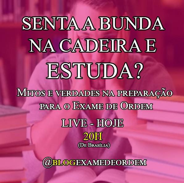 Senta a bunda na cadeira e estuda?