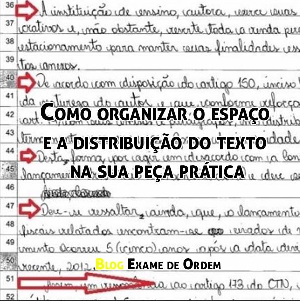 Como organizar o espaço e a distribuição do texto na sua peça prática Como organizar o espaço e a distribuição do texto na sua peça prática
