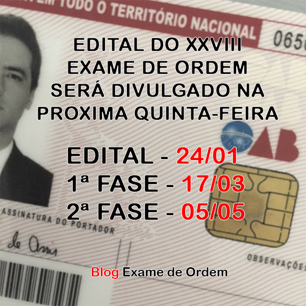 Edital na prxima quinta: detalhes importantes!