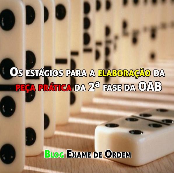 Os estágios para a elaboração da peça prática da 2ª fase da OAB Os estágios para a elaboração da peça prática da 2ª fase da OAB