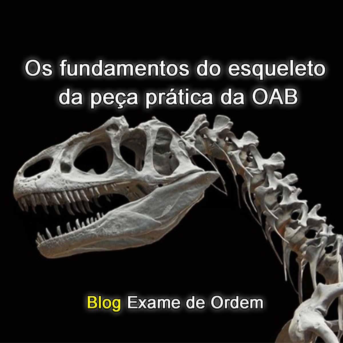 Os fundamentos do esqueleto da peça prática da OAB Os fundamentos do esqueleto da peça prática da OAB