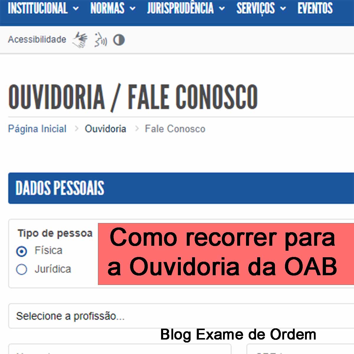 Como recorrer para a Ouvidoria da OAB