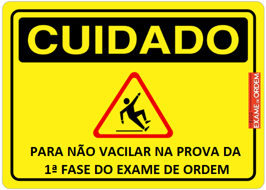 Os 12 pecados da prova 1 fase da OAB