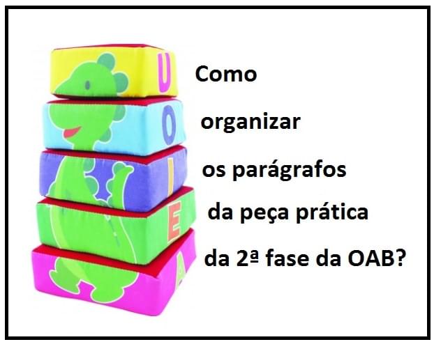 Como organizar os pargrafos da pea prtica da 2 fase da OAB