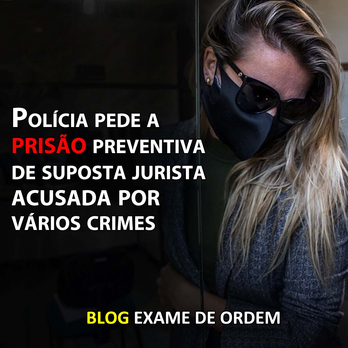 Polcia pede a priso preventiva de suposta jurista acusada por vrios crimes