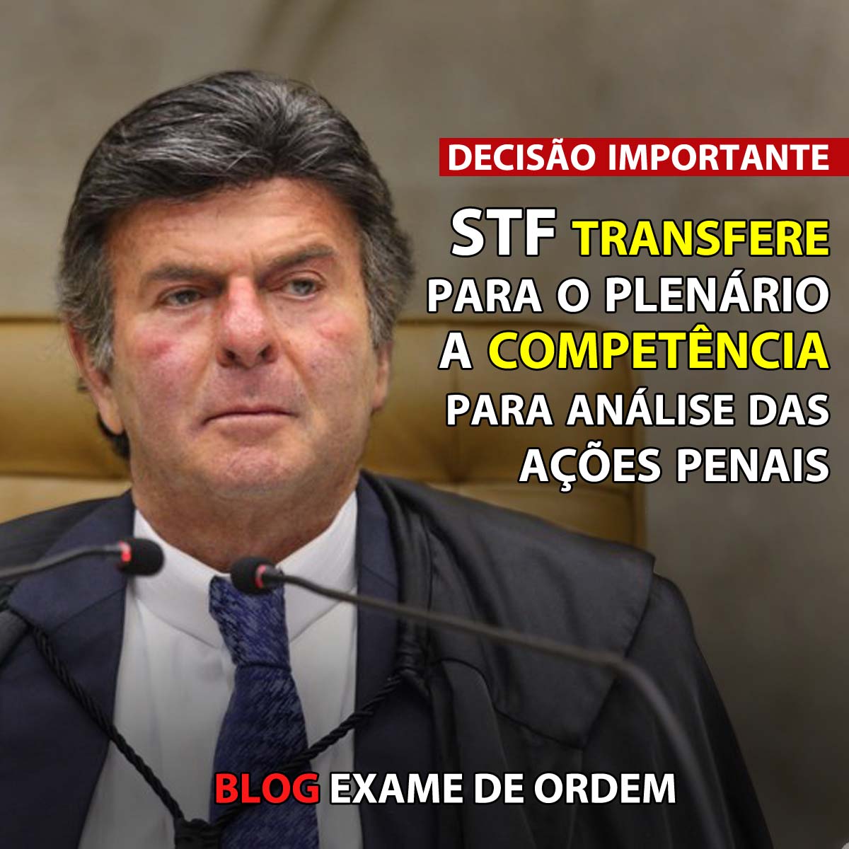 STF transfere para o plenrio a competncia para anlise das aes penais