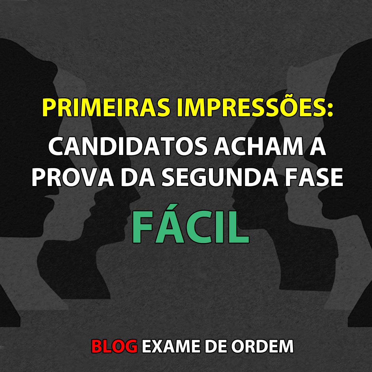 Primeiras impresses: candidatos acham a prova da segunda fase fcil