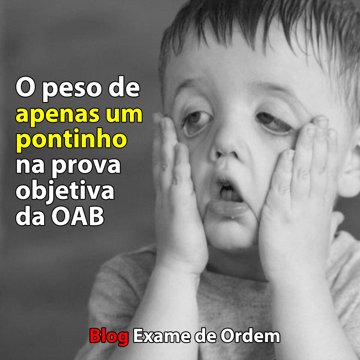 O peso de apenas um pontinho na prova objetiva da OAB