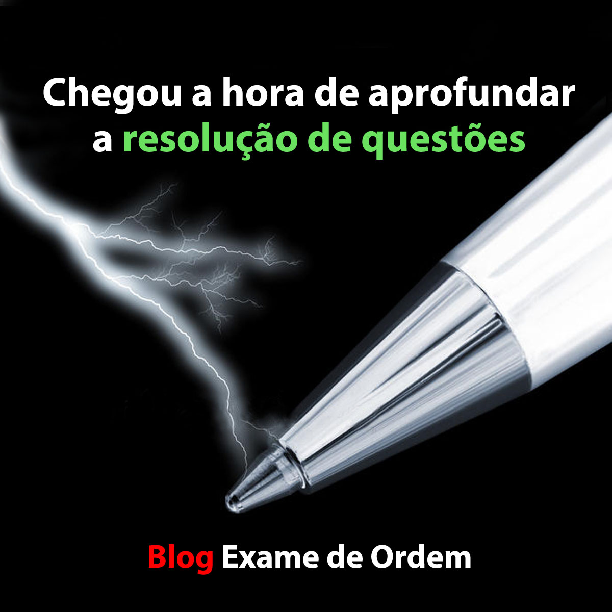 Chegou a hora de aprofundar a resolução de questões Chegou a hora de aprofundar a resolução de questões