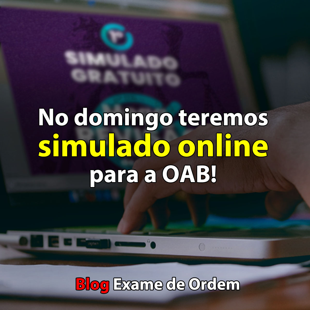 No domingo teremos simulado online para a OAB! No domingo teremos simulado online para a OAB!