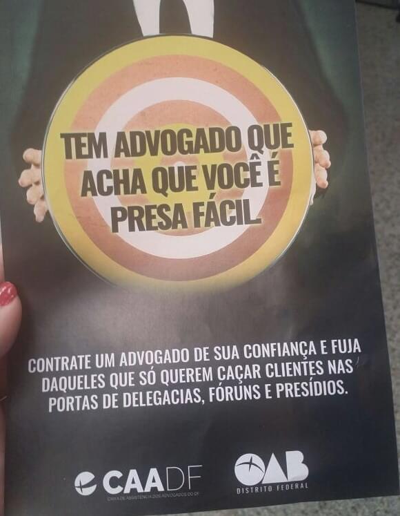 Compete  OAB questionar os advogados porta de cadeia?