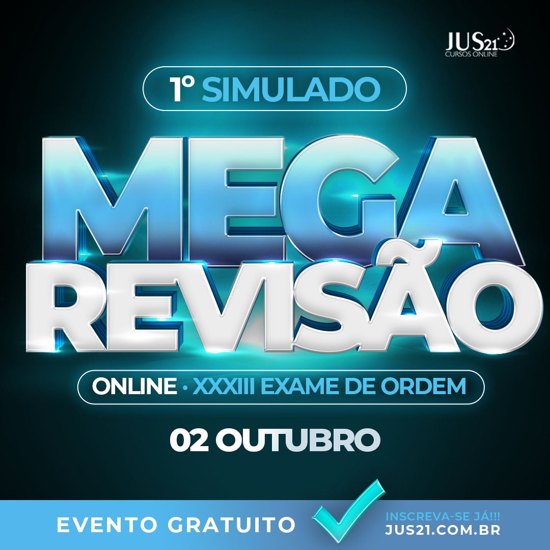 Vem a o 1 Simulado da MEGA Reviso! Cadastro gratuito!