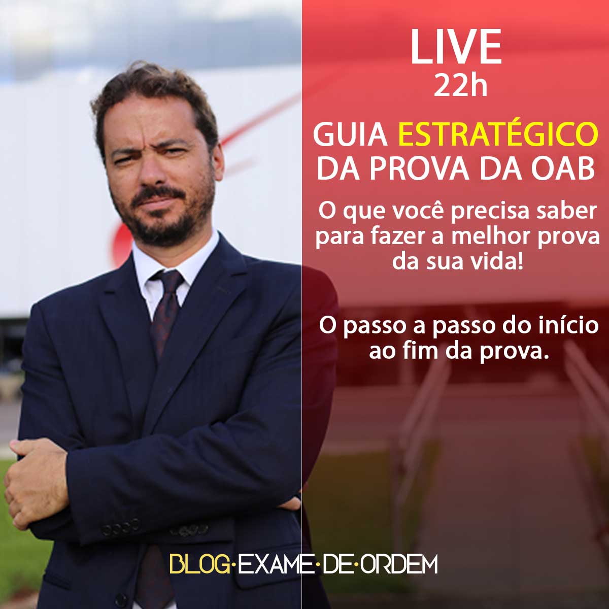 Hoje, 22h, o Guia Estratgico da prova da OAB