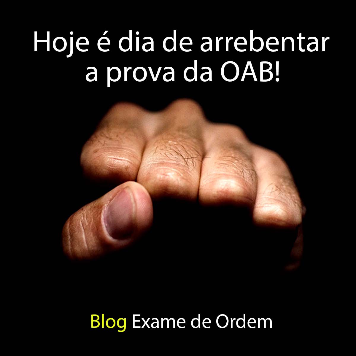 Hoje  dia de arrebentar a prova da OAB!