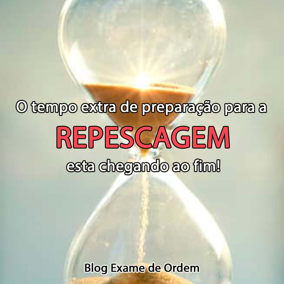 O tempo extra de preparao para a repescagem est chegando ao fim!