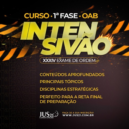 INTENSIVO Jus21: a preparao certa para a reta final da OAB!