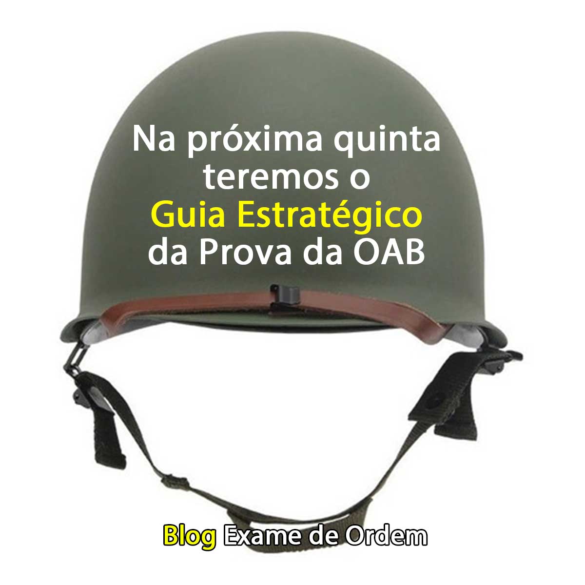 Na prxima quinta teremos o Guia Estratgico da Prova da OAB