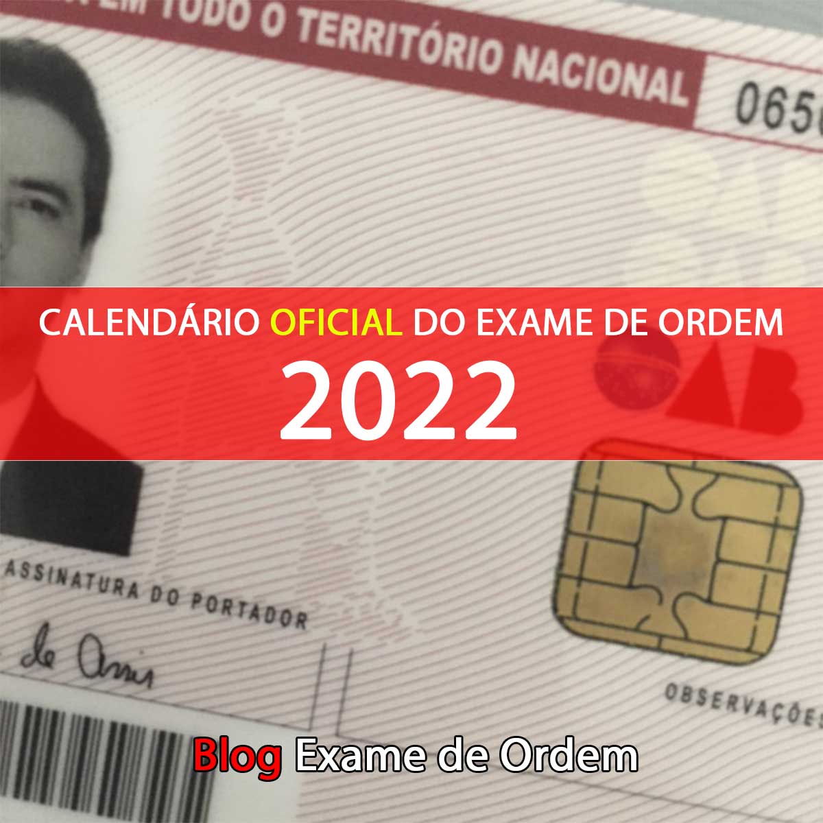 Publicado o Calendário 2022 OAB - Exame de Ordem