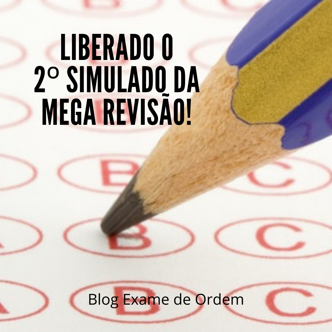 Liberado o 2 Simulado da MEGA Reviso!