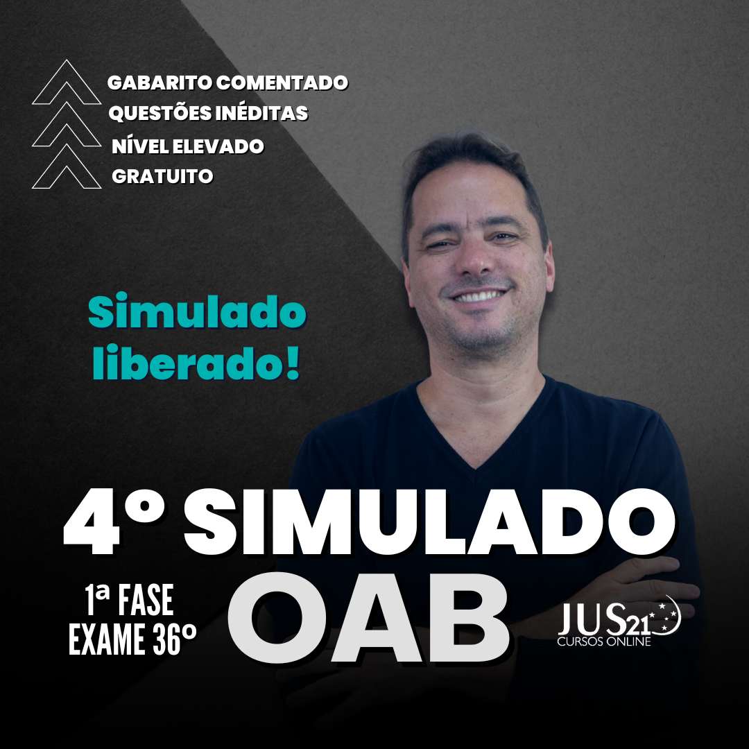 Liberado o 4 simulado para a prxima prova da OAB