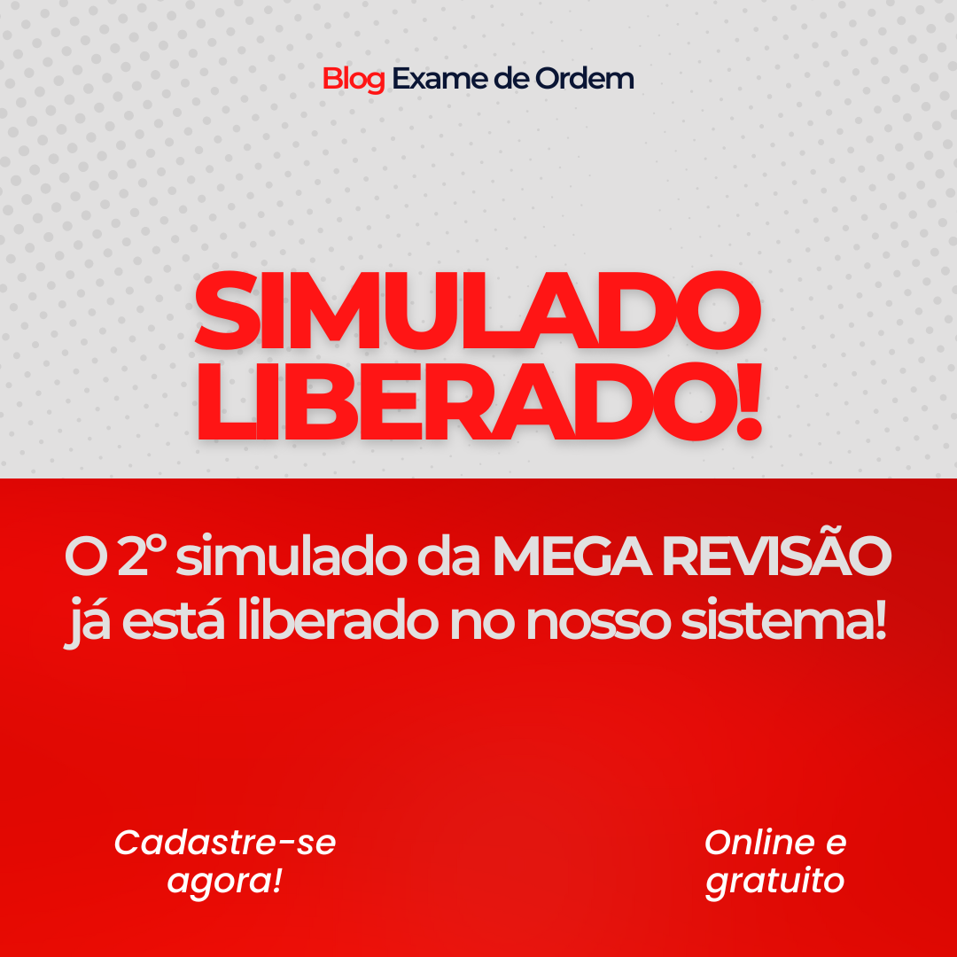 Liberado o 2 Simulado da Mega Reviso!