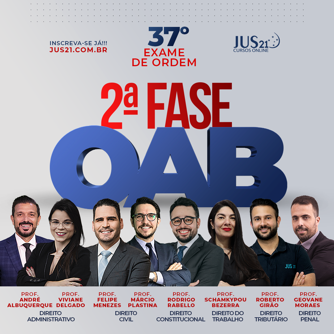  Lanados os cursos da 2 fase do Jus21 para o 37 Exame de Ordem!