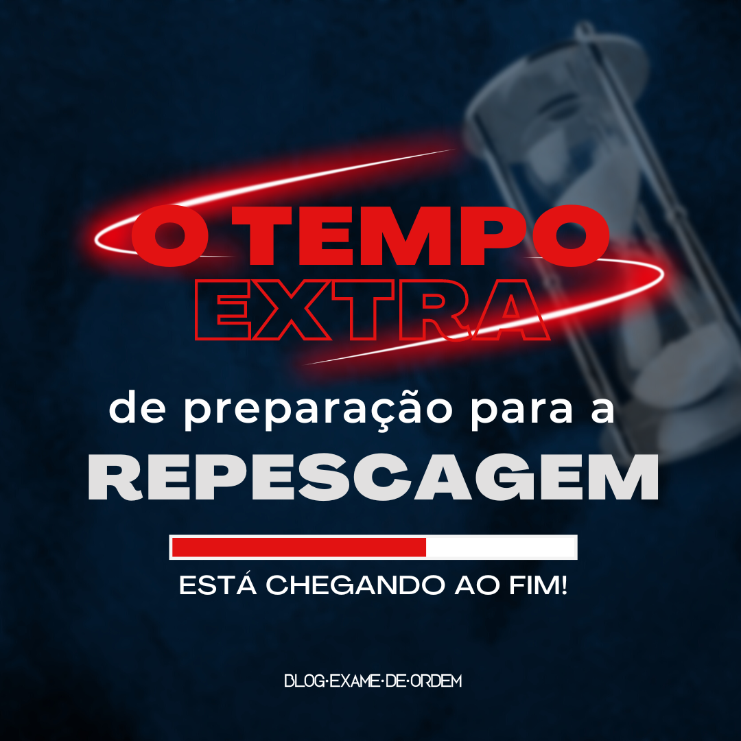 O tempo extra de preparao para a repescagem est chegando ao fim!