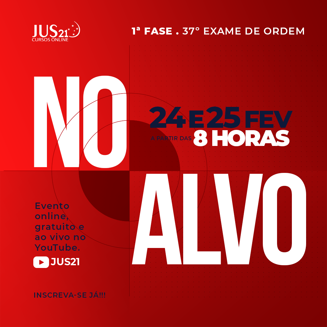 Vem a o NO ALVO! A reviso na vspera da prova da OAB