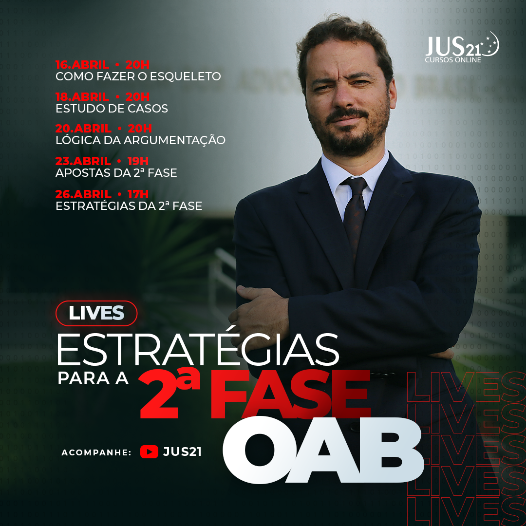 Vem a as Lives Estratgicas para a 2 fase da OAB 