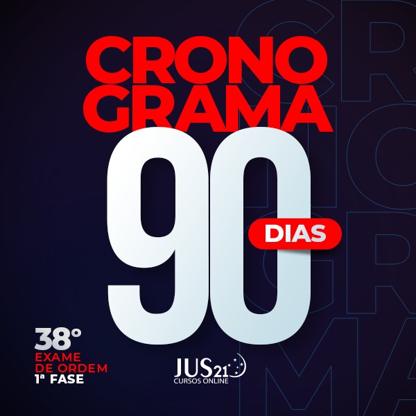 Lanado o Cronograma gratuito de 90 dias do Blog Exame de Ordem!