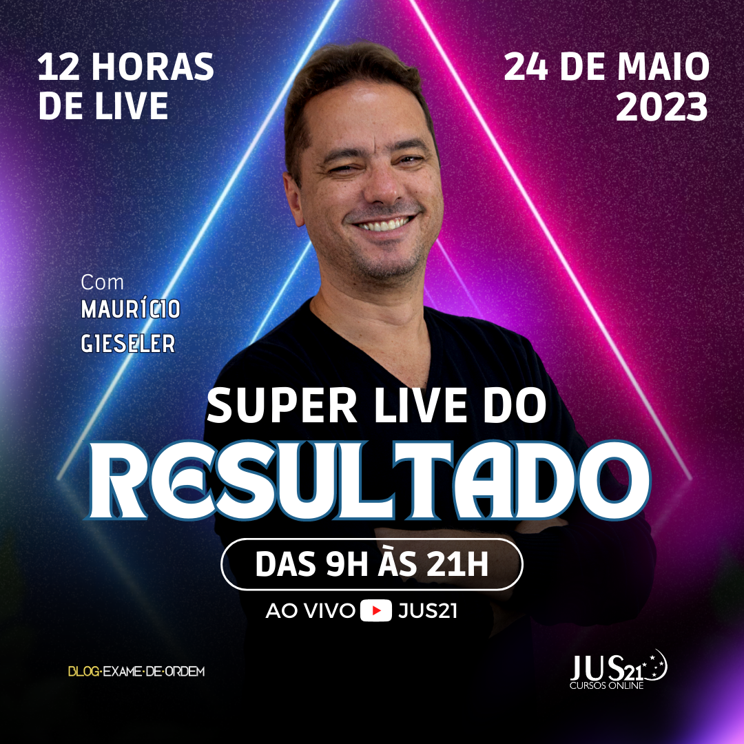 Super Live do resultado! Amanh, das 9h s 21h!