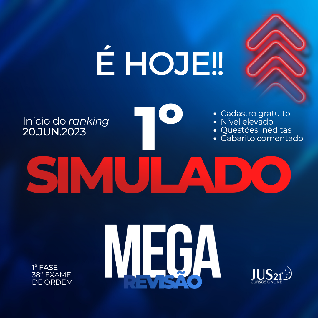 Hoje, meio-dia, 1 simulado da Mega Reviso!