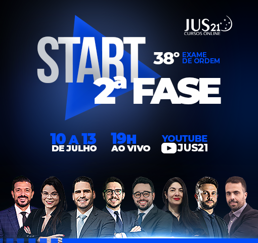 Start 2 fase OAB - Aulas inaugurais ao vivo com os professores do Jus21!